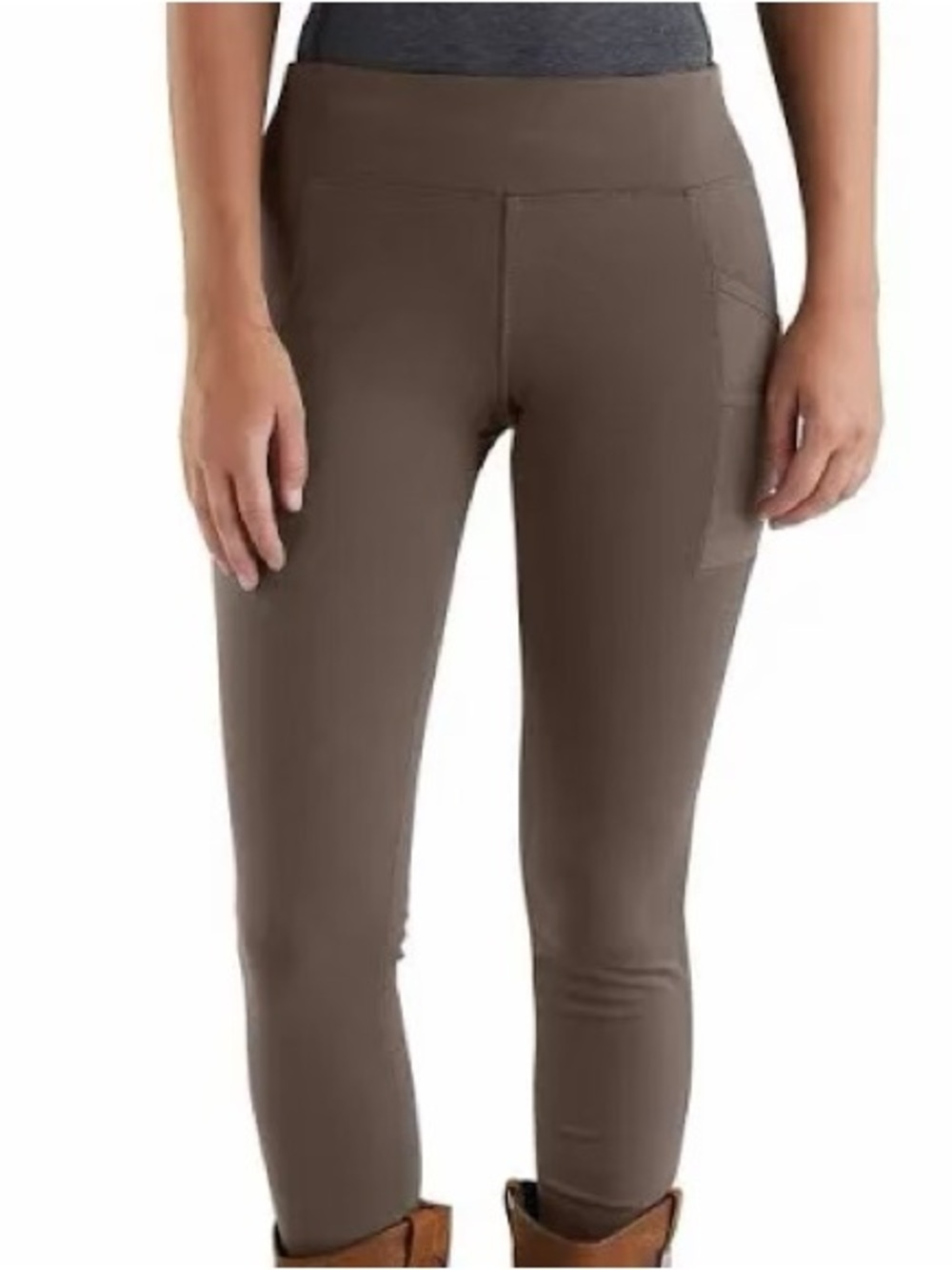 Carhartt Force Lightweight Utility Leggings Brown Large NWT Pocket Athletic